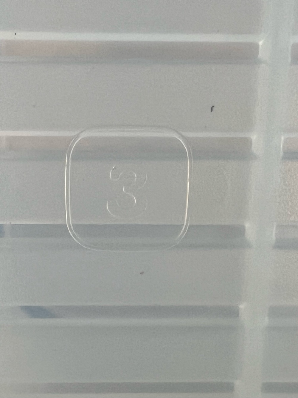 Tupperware White Container with Blue Seal and Clear Lid - Picture 7 of 13